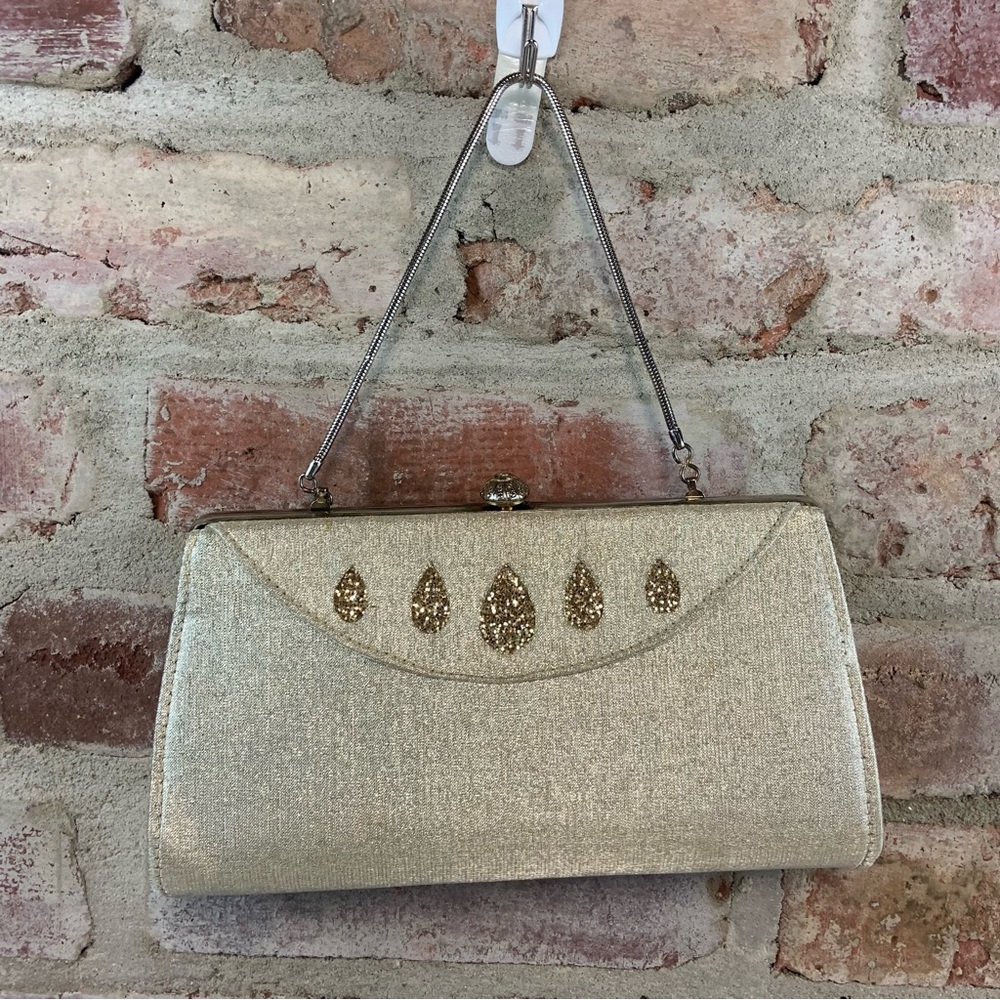 Vintage gold evening bag